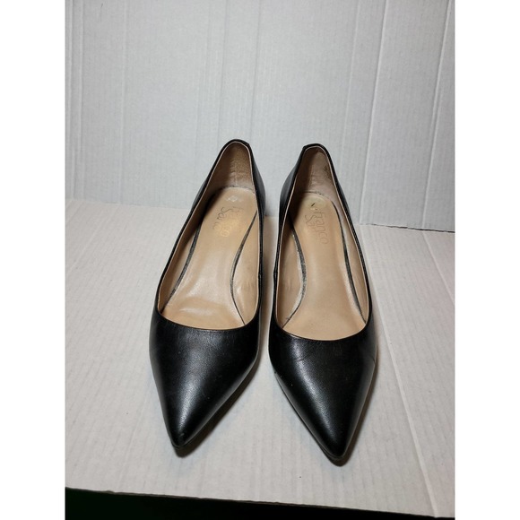 Franco Sarto Leather Wedge Women's Heels‎ Size 7.  reposhing a tad wide. - Picture 1 of 6